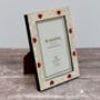 Natalini Cream With Red Hearts Photo Frame, thumbnail 2 of 4