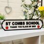Personalised Teacher Name Wooden Double Roadsign, thumbnail 4 of 12
