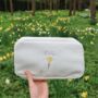 Personalised Embroidered Birth Flower Make Up Bag, thumbnail 1 of 6