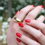 Sterling Silver Or 18ct Gold Plated Chunky Dome Ring, thumbnail 2 of 7