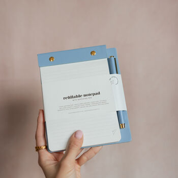 Personalised Refillable Notepad With A Pen, 10 of 12