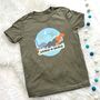 Multicoloured Personalised Dinosaur Kids T Shirt, thumbnail 1 of 3