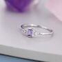 Vintage Inspired Lilac Purple Cz Ring, thumbnail 1 of 12