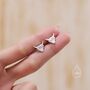 Sterling Silver Dainty Highland Cow Stud Earrings, thumbnail 4 of 11