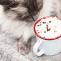 Personalised Engraved Handle Cat Lovers Enamel Mug, thumbnail 5 of 6