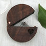Personalised Walnut Wood And Copper Engraved Ring Box, thumbnail 2 of 4