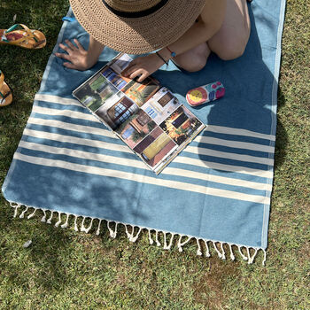 Personalised Cotton Beach Towel, Congratulation Gifts For Her, 9 of 9