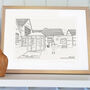 Personalised Hand Drawn Retirement Sketch Gift, thumbnail 4 of 8