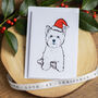 Westie Christmas Card, thumbnail 1 of 7