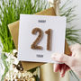 Personalised Numbers Birthday Card, thumbnail 4 of 11