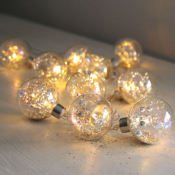 illuminated bauble garland by red lilly | notonthehighstreet.com