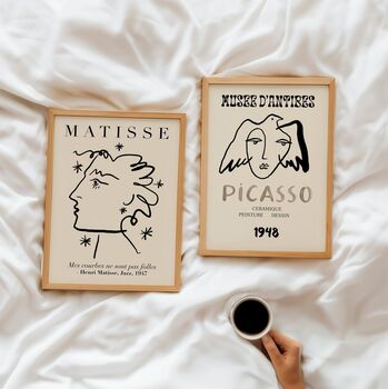 Neutral Decor Wall Art Print Set Of Two, 2 of 3