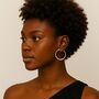 Battered Silver Small Hoop Earrings, thumbnail 3 of 9