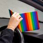 Blue Badge Wallet Disabled Parking Permit Holder Rainbow Stripe, thumbnail 6 of 7