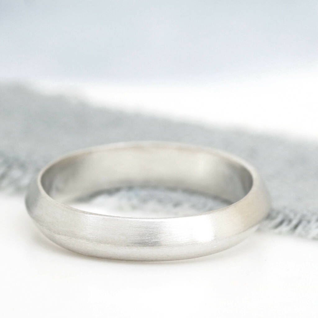 Sterling Silver Plain Band Rings. Silver Wedding Band By Louy Magroos