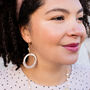 `Rebecca' Sustainable Hoop Earrings, thumbnail 1 of 12