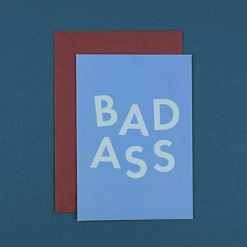 'Bad Ass' Funny Congratulations And Well Done Card, 2 of 8
