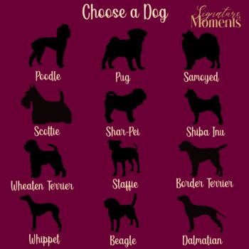 Personalised Dog Silhouette Paw Wreath Decoration, 4 of 10