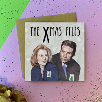 The X Files Funny Christmas Card – Mulder And Scully Sci Fi Card, 4 of 5
