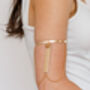 Bohemian Gold Plated Upper Arm Chain Cuff, thumbnail 2 of 7