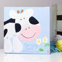 Personalised Farm Cow Nursery Canvas, thumbnail 1 of 7