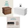 Foldable Storage Ottoman For Living Room And Bedroom, thumbnail 9 of 10