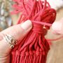 Diy Christmas Macrame Gonk Kit, thumbnail 3 of 4