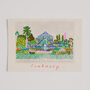 Cambridge University Botanic Garden Art Print Glasshouse Poster, thumbnail 1 of 4