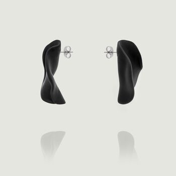 Bossa | Handmade Organic Earrings In Black, 2 of 4
