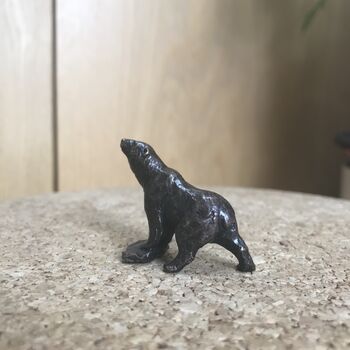 Miniature Bronze Polar Bear Sculpture, 8th Anniversary, 5 of 8