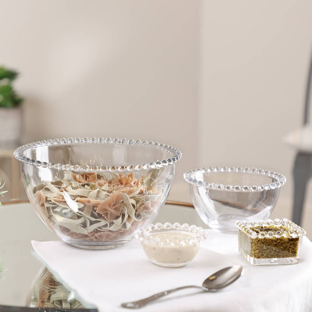 star baker personalised glass mixing bowl by dibor