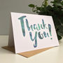 Pack Of Eight 'Thank You' Inky Watercolour Cards, thumbnail 2 of 7
