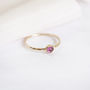 Catalina Ring // Pink Tourmaline And Gold Ring, thumbnail 3 of 5