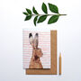 Recycled Hare Greeting Card, thumbnail 1 of 3