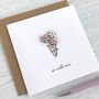 Floral Bouquet Get Well Card, thumbnail 1 of 7