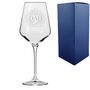 Personalised Best Dad Ever Infinity Wine Glass, thumbnail 1 of 4