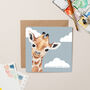 Welcome Little One Giraffe Card, thumbnail 1 of 2
