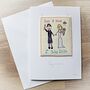 Personalised Wedding Card, Scottish Themed, Embroidered, thumbnail 2 of 6