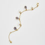 Gold Pansy And Pearl Charm Bracelet, thumbnail 6 of 9