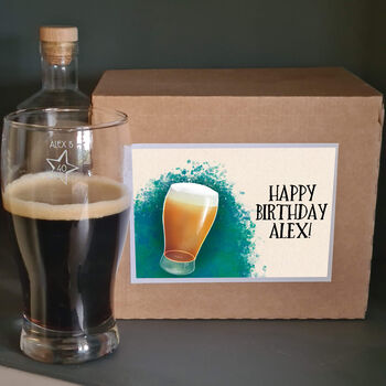 Personalised 40th Birthday Gift Star Pint Glass, 2 of 6