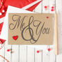 Me And You, Happy Anniversary Card, Valentine, thumbnail 1 of 5