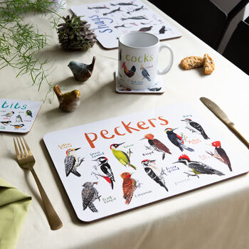 'Peckers' Playful Bird Place Mat, 2 of 5