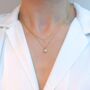 Layered Pearl 18k Gold Plated Necklace, thumbnail 1 of 3