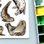 Seals Of Britain Watercolour Postcard, thumbnail 6 of 9