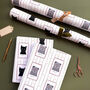 Personalised Christmas Cat Stamp Wrapping Paper, thumbnail 8 of 8
