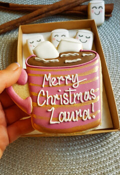 Pre Order Personalised Hot Choc And Marshmallow Cookies, 2 of 3