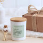 Funny Bridesmaid Thank You Soy Wax Candle, thumbnail 5 of 6