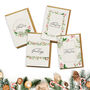 Holly Christmas Plantable Seed Paper Cards Four Pack, thumbnail 1 of 2