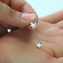 Sterling Silver Pointy Star Stud Earrings, thumbnail 1 of 3