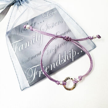 Love Sterling Silver Friendship Bracelet, 6 of 6